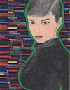 Cartoon: Audrey hepburn (small) by odinelpierrejunior tagged art,fashion,painting,drawing,graphic,design,illustration,artbasel,clothes,model,contemporary,portrait