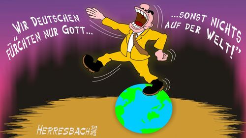 Cartoon: Cartoon 0055 (medium) by cartoonfuzzy tagged welt,gott,erde,humourus,humoristico,globalization,cartoons,cartunes,caricature,caricatura,caricaturas,karikaturen,politik,political,herresbach,wahlen,freiheit,globalisierung,krieg,michel,deutscher,innenpolitik,aussenpolitik,comixfuzzy,cartoonfuzzy