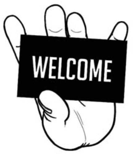 Cartoon: welcome (medium) by leo caraffa tagged welcome