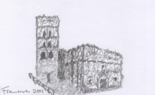 Cartoon: Esglesia de St Miquel 2_2 (medium) by Franc tagged church