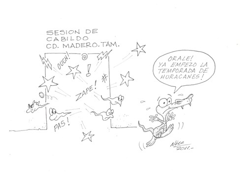 Cartoon: TEMPORADA DE HURACANES (medium) by Nico Avalos tagged huracanes,cabildo