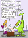 Cartoon: MARCIANO EN EL APROSS (small) by HCATALAN tagged gripe,marciano,apross,hcatalan,catalan,cordoba,argentina