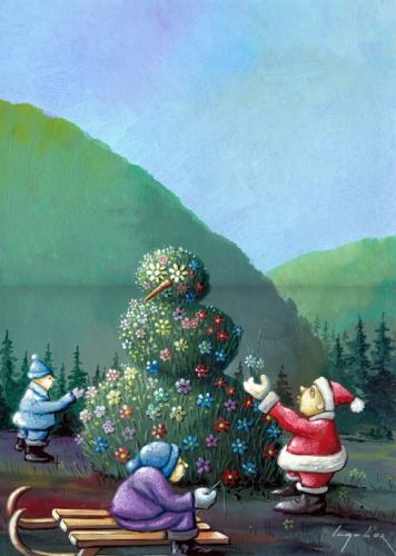 Cartoon: Christmas tree (medium) by luka tagged christmas