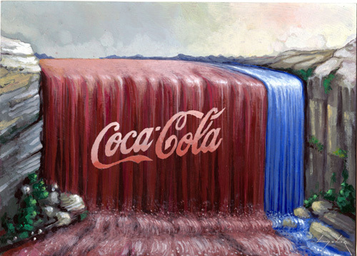 Cartoon: Coca cola (medium) by luka tagged coca