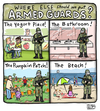 Cartoon: So Many Options (small) by a zillion dollars comics tagged politics,guns,usa