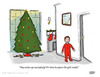 Cartoon: Wake Up Everyone! (small) by a zillion dollars comics tagged holidays christmas gifts consumerism
