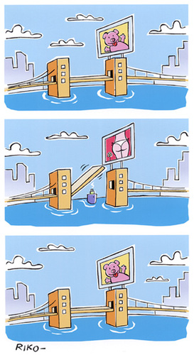 Cartoon: sex energy (medium) by Riko cartoons tagged riko,cartoon,energy,bridge