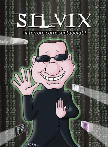 Cartoon: SILVIX (medium) by Riko cartoons tagged riko,cartoon,caricatura,berlusconi