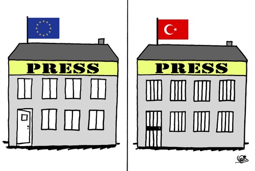 Cartoon: FREEDOM OF PRESS... (medium) by Vejo tagged freedom,of,press,human,rights,dictatorship