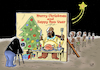 Cartoon: Christmas and New Year... (small) by Vejo tagged dehumanizing,inequality,scandal,third,world,hunger,food,christmas,new,year