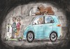 Cartoon: Tod auf SUV (small) by Alan tagged tod,suv,bmw,sensenmann,scooter,grim,reaper