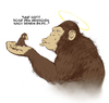 Cartoon: Creation (small) by Arne S Reismueller tagged affe,evolution,schöpfung,darwin,gott,bibel,religion