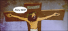 Cartoon: jesus04 (small) by Arne S Reismueller tagged jesus,bibel,religion,wetter,regen
