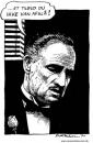 Cartoon: Godfather (small) by deleuran tagged marlon brando movies stars films gangsters 