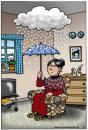 Cartoon: indoor climate (small) by deleuran tagged housing,climate,greenland,snow,weather,