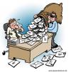 Cartoon: Mail (small) by deleuran tagged mail,post,work,desk,papers,business,correspondence,