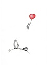 Cartoon: Love (small) by Raoui tagged love,hate,heart,fly,happiness,red,black
