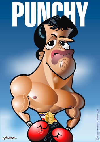 Cartoon: Rocky III (medium) by spot_on_george tagged sylvester,stallone,caricature,rocky