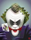 Cartoon: Heath Ledger Joker (small) by spot_on_george tagged joker caricature heath ledger vector batman