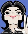 Cartoon: Michael Jackson (small) by spot_on_george tagged michael,jackson,caricature