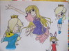 Cartoon: manga girls (small) by lauraformikainthesky tagged manga,girl