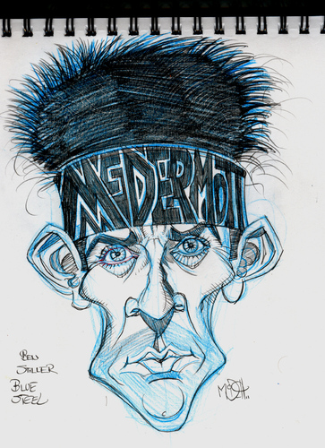 Cartoon: Ben Stiller Caricature (medium) by McDermott tagged zoolander,benstiller,comedy,movies,actors,actor,pencil,sketchbook,mcdermott,new