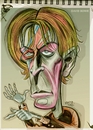 Cartoon: Caricature of David Bowie (small) by McDermott tagged bowie,music,davidbowie,mcdermott