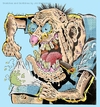 Cartoon: Snatcher (small) by McDermott tagged fizz,magazine,cartoon,color,scary,monster,spooky,mcdermott