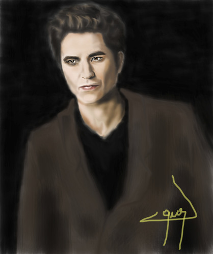 Cartoon: edward (medium) by ressamgitarist tagged drawing,portrait,photoshop