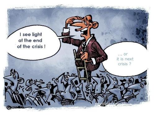 Cartoon: Next crisis (medium) by toon tagged economy,world,politics,money,global,finanzkrise,business,caricature,cartoon