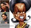 Cartoon: Condoleezza Rice (small) by toon tagged political,cartoon,portrait,woman,comic,drawing,art