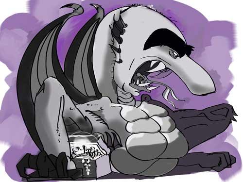 Cartoon: Dragons Den caricature (medium) by Jedpas tagged caricature,dragon