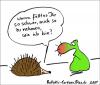 Cartoon: Naturspitzen (small) by BoDoW tagged natur,igel,stachel,nase,ökologie,nähe,beziehung,stich