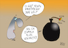 Cartoon: Finaler Frieden ? (small) by BoDoW tagged frieden,gewalt,sprengen,bombe,einfache,lösung,weghauen,welt