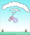 Cartoon: Der Fallschirmspringer (small) by BoDoW tagged denken positives fallschirmspringer positiv fallschirm vertrauen punktlandung landung
