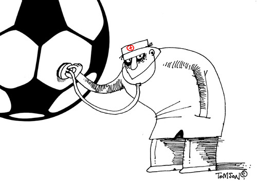 Cartoon: FIFA troubles (medium) by to1mson tagged fifa,problemy,troubles,fussball,football,pilka,nozna