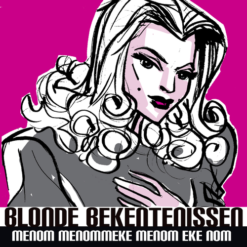 Cartoon: Blonde Bekentenissen Cover 2 (medium) by Age Morris tagged agemorris,victorzilverberg,aboutloveandlife,blondeconfessions,blondebekentenissen,cover,coveridea,atomstyle,tags