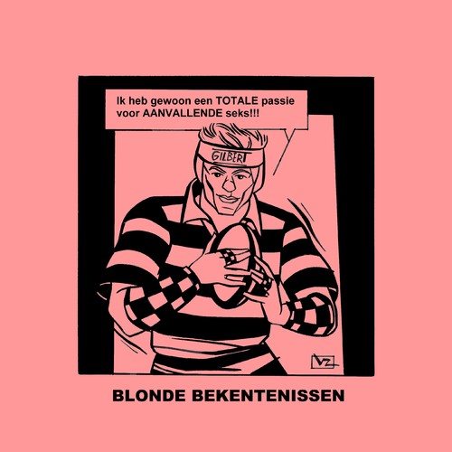 Cartoon: Blonde Bekentenissen - Passie (medium) by Age Morris tagged blondebink,homo,totalepassie,gewoon,aanvallendeseks,seks,aanvallen,totaal,passie,agemorris,victorzilverberg,aboutloveandlife,blondeconfessions,blondebekentenissen,tags,hunk