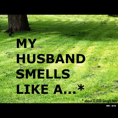 Cartoon: MH - My husband smells like a... (medium) by MoArt Rotterdam tagged google,googlehits,manandwife,husband,marriage,married,maritalissues,myhusbandsmells,hesmells,smelllikea