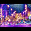 Cartoon: MH - The Purple Night (small) by MoArt Rotterdam tagged rotterdam moart moartcards night nacht purple paars roadwork wegwerk kleiweg trafficsigns verkeersborden urbanjungle