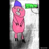 Cartoon: MH - The Screaming Pig! (small) by MoArt Rotterdam tagged rotterdam moart moartcar4ds pig varken scream schreeuw screaming schreeuwen kindertekening child
