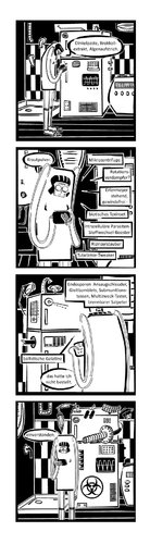 Cartoon: Ypidemi Revolution (medium) by bob schroeder tagged smart,home,kitchen,bestellung,biologische,kriegsfuehrung,mensch,maschine,ypidemi,comic