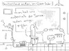 Cartoon: cyber (small) by bob schroeder tagged cyber,krieg,sendezeit,deutschland,angriff,internet