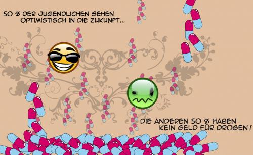 Cartoon: Die Jugend von heute (medium) by Theodor von Babyameise tagged drogen,pille,jugend,babyameise