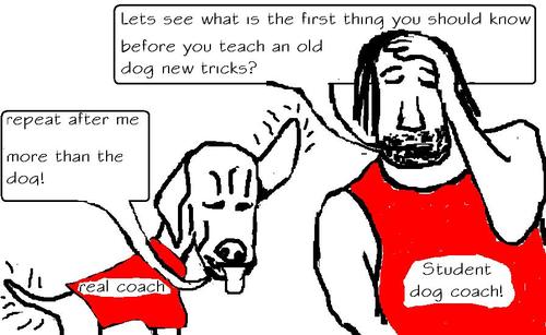 Cartoon: Dog Coach (medium) by Laisseraller tagged dog,tricks,new,coach