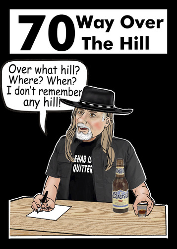 Cartoon: 70 in Grants Pass Oregon (medium) by saltpppr tagged age,birthday