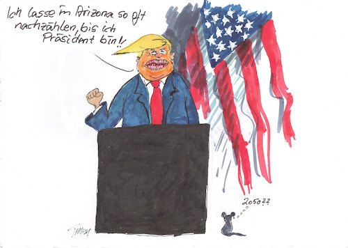 Cartoon: Trumpel (medium) by Skowronek tagged trump,golf,usa,freiheitsstatue,kapitol,maus,kongress,senat,rechtsradikale,arizona,wahlbetrug,biden,präsidentschaftswahl,skowronek,cartoonsrepublikaner,demokraten