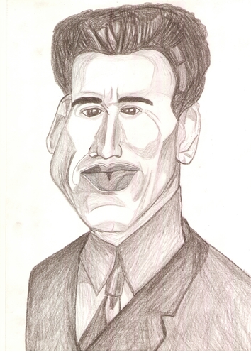 Cartoon: arnold schwarzenegger (medium) by paintcolor tagged caricature,hollywood,actor,schwarzenegger,arnold