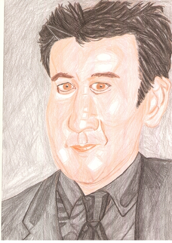 Cartoon: John cusack (medium) by paintcolor tagged hollywood,famous,actor,cusack,john,portrait