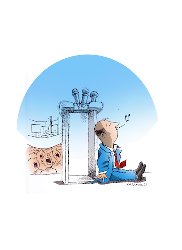 Cartoon: Politiker3 (medium) by Mehmet Karaman tagged politiker